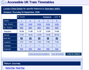 Accessible UK Train Timetable